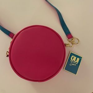 NWT pink circle cross-body bag
